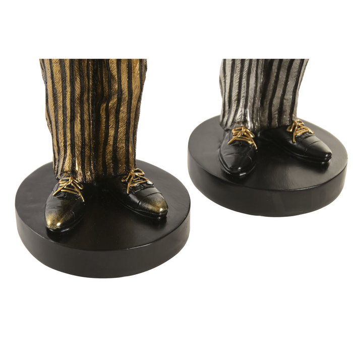 Home ESPRIT Figurine Décorative Zèbre Loft Doré Argenté (2 Unités) Home ESPRIT Figurine Décorative Zèbre Loft Doré Argenté (2 Unités)