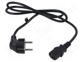 POS Câble d'alimentation H03VV-F noir 1,2m 3x0,75mm²