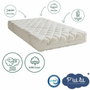 P'TIT LIT Matelas Bébé Coton Bio 60x120x10 cm Blanc