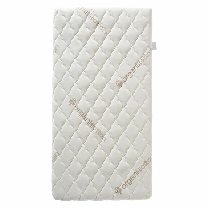 P'TIT LIT Matelas Bébé Coton Bio 60x120x10 cm Blanc P'TIT LIT Matelas Bébé Coton Bio 60x120x10 cm Blanc