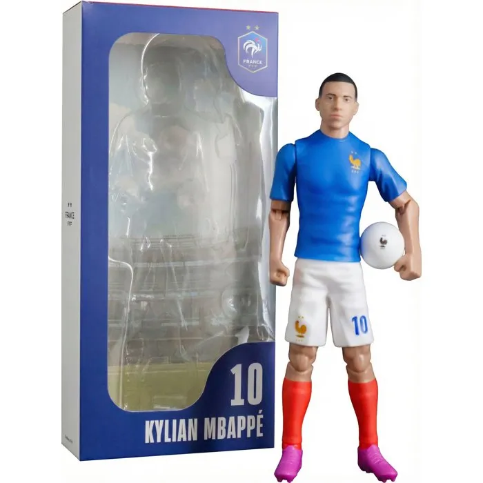 Megableu - Figurine articulée Mbappé n°10 Équipe de France - 20 cm - Français