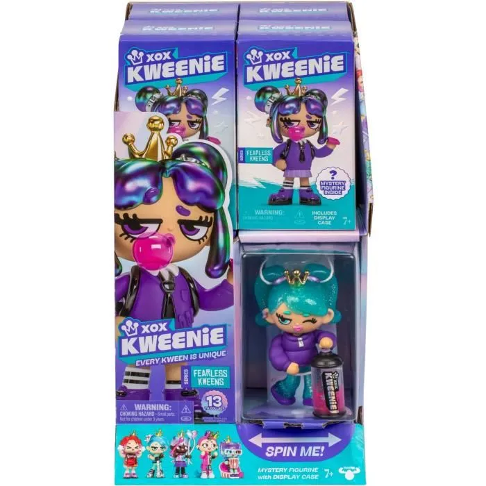 XOX Kweenie Poupée surprise - Série Fearless - Figurine de collection 13 cm - 13 modèles aléatoires