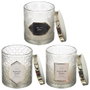 Home Deco Factory Bougie Parfumée en Verre Décoré