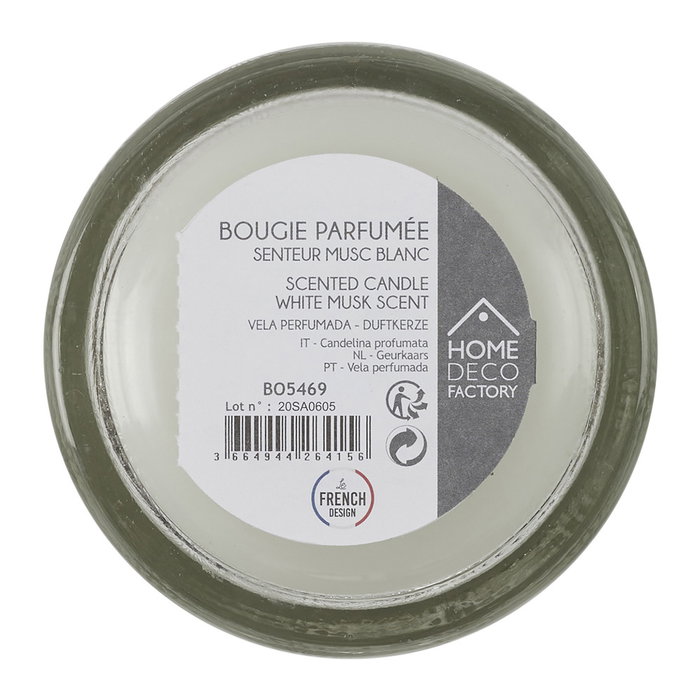 Home Deco Factory Bougie Parfumée en Verre Décoré