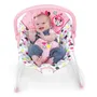Disney Baby - Transat Bébé Minnie Confettis avec Arche d'Éveil, Vibrations Apaisantes, Jouets Amovibles et Housse Lavable en Machine