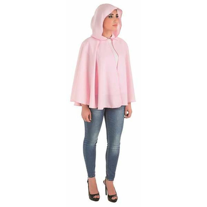 BigBuy Carnival Cape Rose Courte pour Adultes Taille M/L