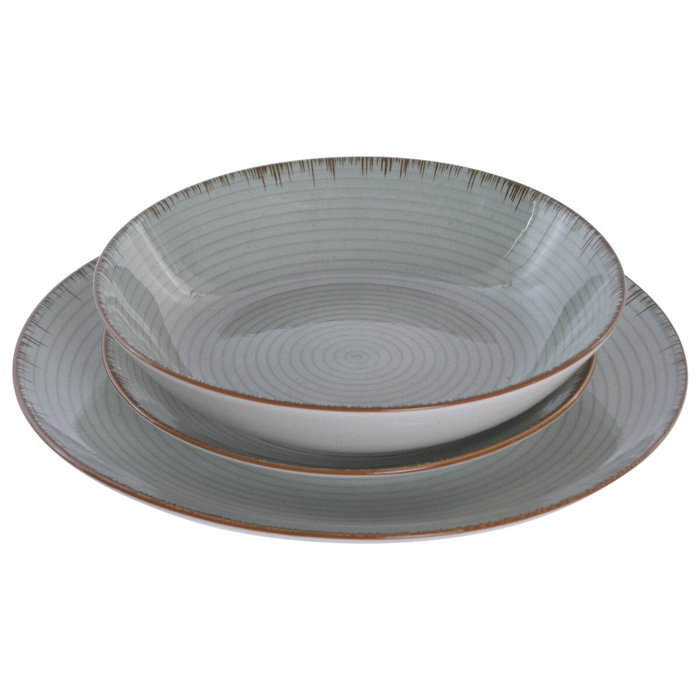 Home ESPRIT Service de Vaisselle ESPRIT Vert clair 18 Pièces
