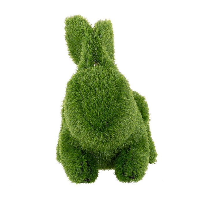 BigBuy Outdoor Figurine Décorative Lapin en Polypropylène et Gazon Artificiel 30 x 55 x 38 cm