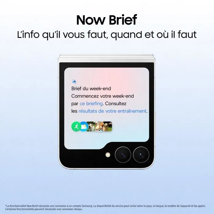 Samsung Galaxy Z Flip7 FE 5G - Smartphone pliable 128 Go Noir