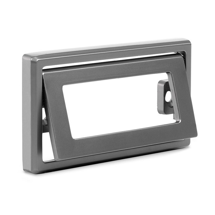 HERRAJES ALK Tirador de porte en zamak modèle Nevara, finition gris graphite