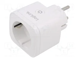 LOGILINK Bloc parafoudre blanc avec 1 prise Schuko WiFi