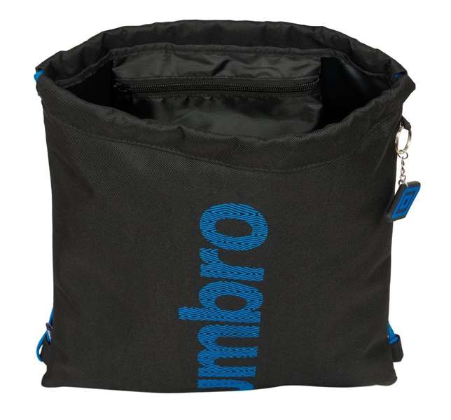 Umbro Saco Plano "Jet Black" Sac à Dos 35x40x1 cm - Minimum 3 Ans