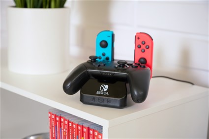 PowerA 1525991|01 Hub de Charge Nintendo Switch - Compatible Joy-Con et Manettes Pro sans fil - Chargeur Officiel LED PowerA 1525991|01 Hub de Charge Nintendo Switch - Compatible Joy-Con et Manettes Pro sans fil - Chargeur Officiel LED
