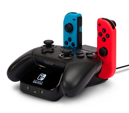 PowerA 1525991|01 Hub de Charge Nintendo Switch - Compatible Joy-Con et Manettes Pro sans fil - Chargeur Officiel LED PowerA 1525991|01 Hub de Charge Nintendo Switch - Compatible Joy-Con et Manettes Pro sans fil - Chargeur Officiel LED