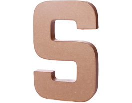 Innspiro Lettre S en papier mâché de 20 cm