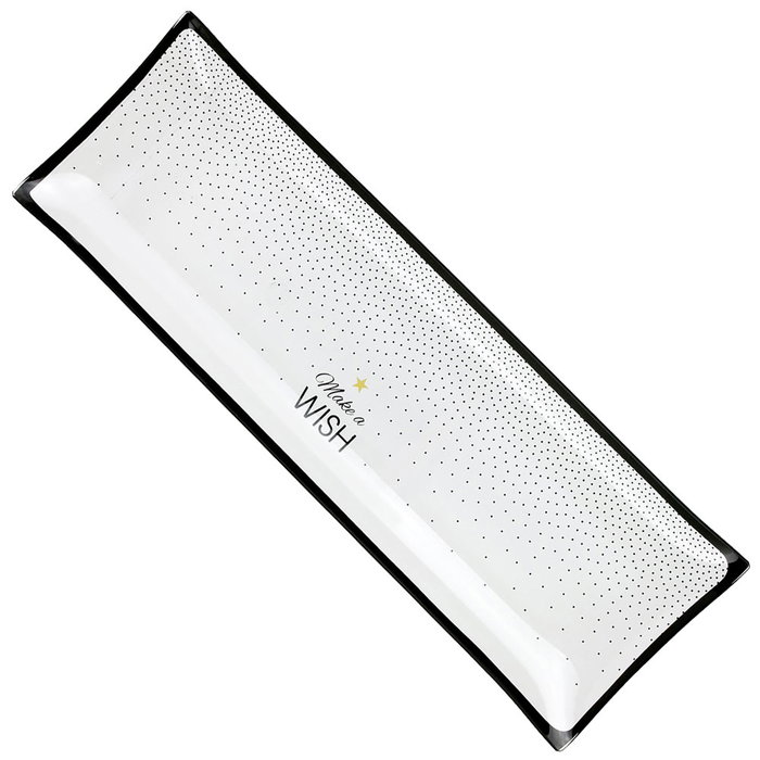 Totally Addict Bandeja de service en verre MAKE A WISH 45x15 cm