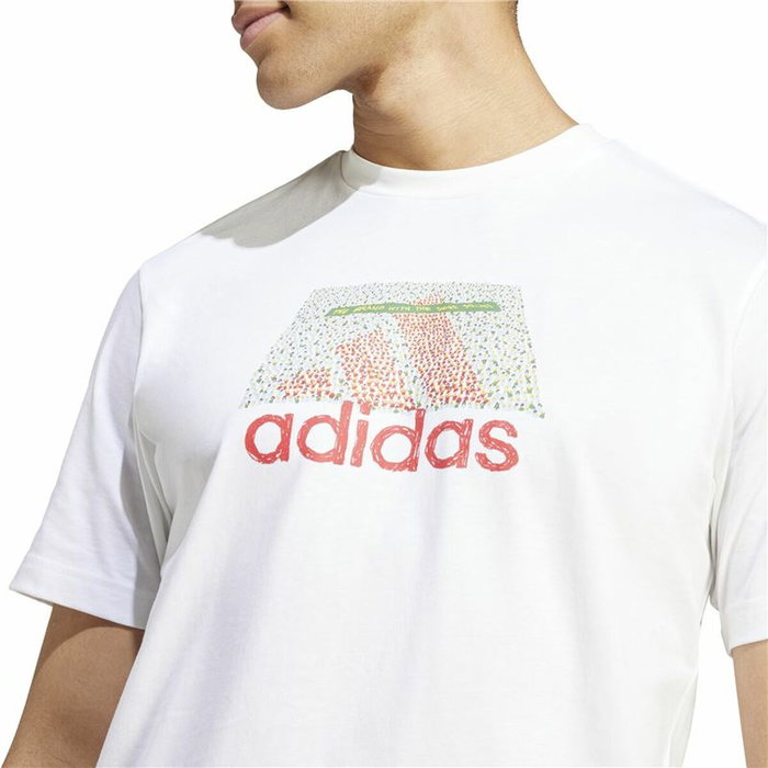 T-shirt à manches courtes homme Adidas Codes Bos Graphic Blanc