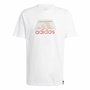 T-shirt à manches courtes homme Adidas Codes Bos Graphic Blanc