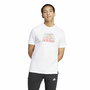 T-shirt à manches courtes homme Adidas Codes Bos Graphic Blanc