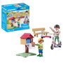 PLAYMOBIL Interchange de livres - Ma vie 71511 - Figurine mère et enfant avec scooters et bibliothèque - Jouet éducatif +4 ans - Multilingue