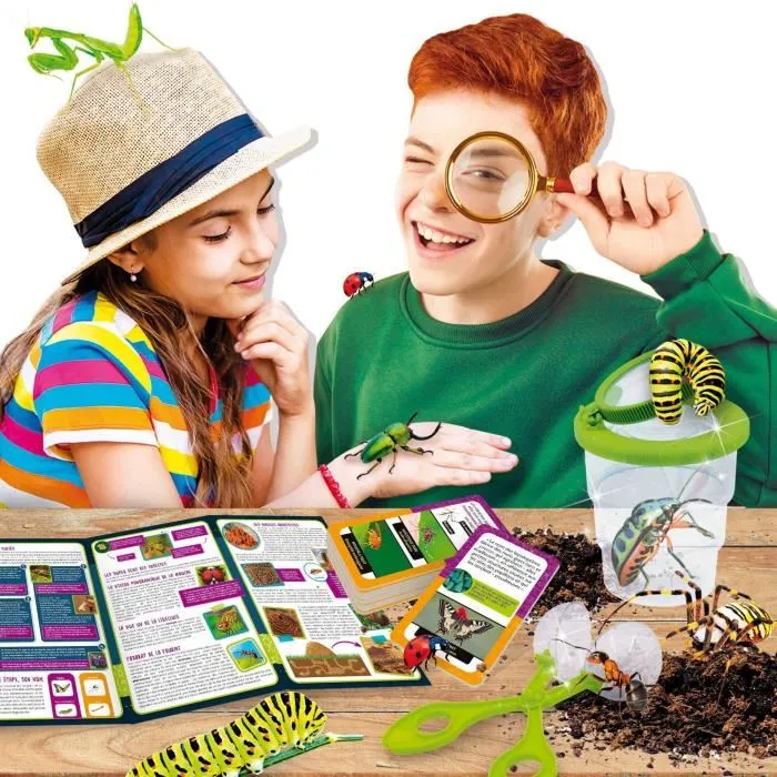 Lisciani Giochi Kit Scientifique I'M A GENIUS POCKET - Découverte des Insectes pour Enfants 8 Ans et Plus - Jeu Éducatif avec Outils d'Observation Lisciani Giochi Kit Scientifique I'M A GENIUS POCKET - Découverte des Insectes pour Enfants 8 Ans et Plus - Jeu Éducatif avec Outils d'Observation