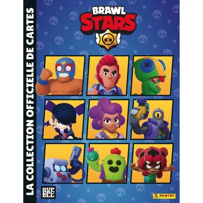 PANINI BRAWL STARS TC - Pack de démarrage avec classeur, 2 pochettes (16 cartes) et 1 carte édition limitée - Collection de 180 cartes