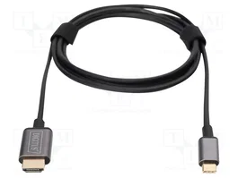 DIGITUS Câble-adaptateur HDMI vers USB C, 1,8m