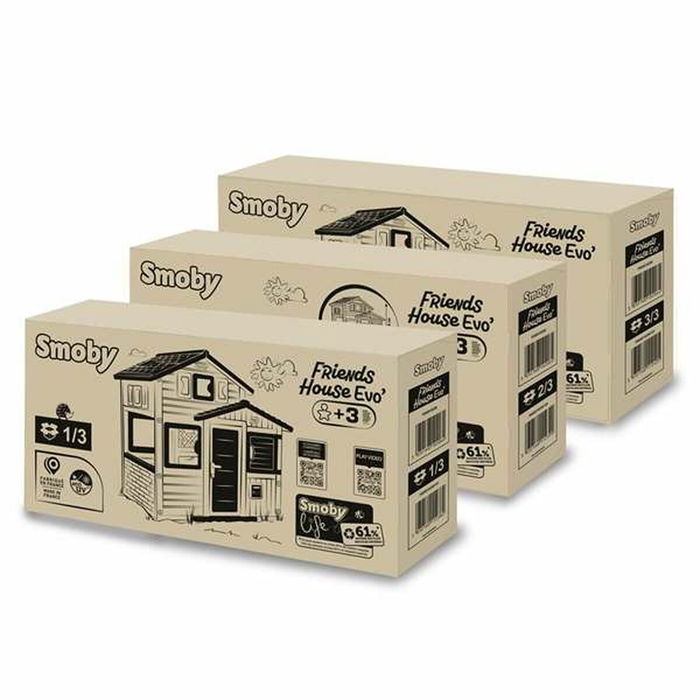 Maison de jeux pour enfants Smoby Evo Friends 162 x 164 cm