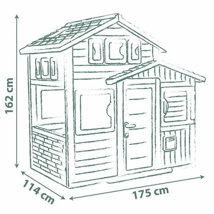 Maison de jeux pour enfants Smoby Evo Friends 162 x 164 cm