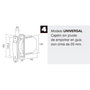WOLFPACK LINEA PROFESIONAL Enrouleur de sangle volet universel blanc moucheté