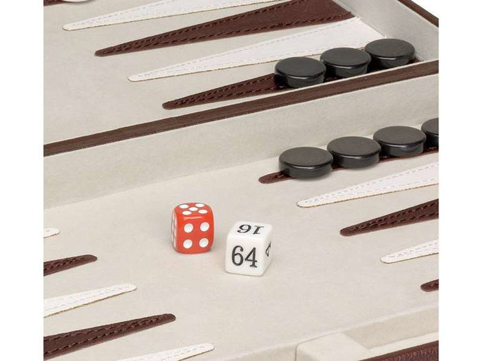 Cayro - Backgammon / Jeu de dames en cuir synthétique - À partir de 7 ans - Boîte multilingue (Français, Anglais, Espagnol, Allemand, Italien, Portugais)