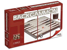 Cayro - Backgammon / Jeu de dames en cuir synthétique - À partir de 7 ans - Boîte multilingue (Français, Anglais, Espagnol, Allemand, Italien, Portugais)