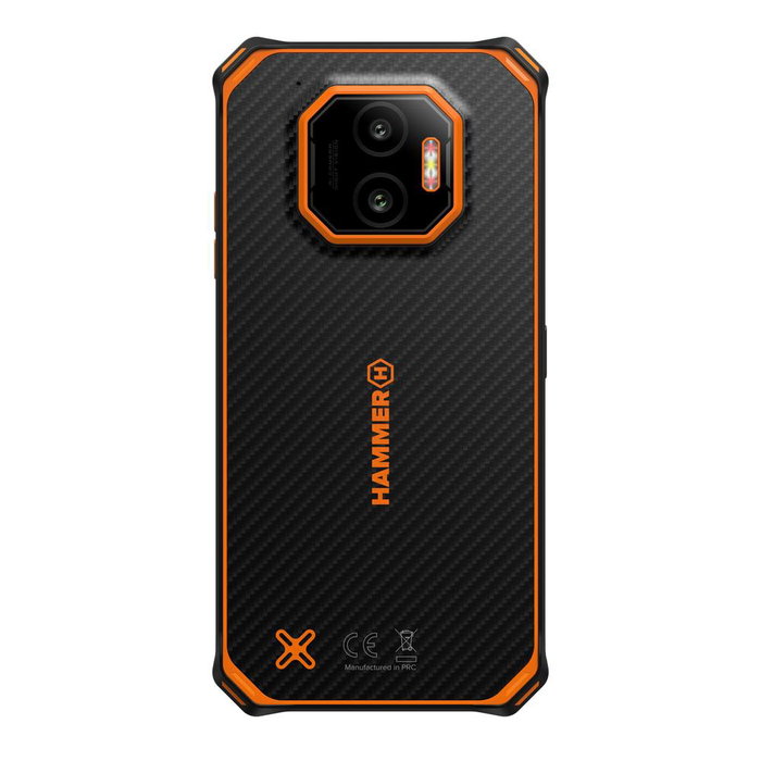 HAMMER Energy X2 5G Smartphone Rugerisé 6" HD+ 128Go Noir-Orange IP69 MIL-STD-810H