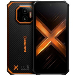 Hammer Energy X2 5G Smartphone robuste 6 pouces 128 Go Noir Orange IP69 MIL-STD-810H