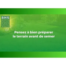 BHS - Semences de gazon Gazon Soleil 10kg, résistant au climat méditerranéen et à la sécheresse, vert persistant