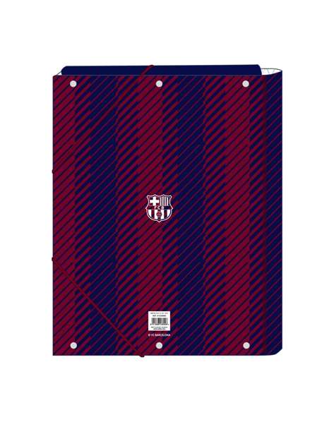 Safta - Chemise à rabats F.C. Barcelona - 3 compartiments - Format folio (26x33,5x2,5 cm)