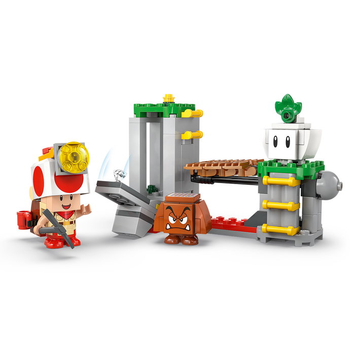 Lego Super Mario - Set de Construction 72040 Camping avec le Capitaine Toad - Tente, Pont, Trésor, Figurines Goomba et Navet