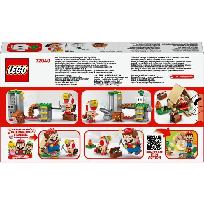 Lego Super Mario 72040 Campement du Capitaine Toad - Jeu de Construction Interactif avec Figurines - Jouet à Partir de 6 Ans