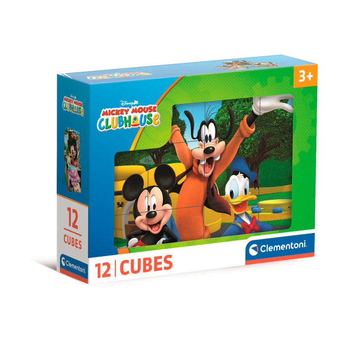 Clementoni Cubos 12 - La Maison de Mickey Mouse 41348 - Jeu de construction avec 12 cubes pour créer 6 images - Disney, à partir de 3 ans Clementoni Cubos 12 - La Maison de Mickey Mouse 41348 - Jeu de construction avec 12 cubes pour créer 6 images - Disney, à partir de 3 ans