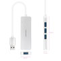Nanocable Hub USB 3.0 4 ports USB-A 3.0 - 5 Gbps, aluminium et ABS, Plug & Play, 18 cm, compatible Windows, macOS, Linux