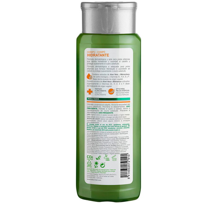Natur Vital Shampoing Hydratant Sensible Cuir Chevelu Délicat Aloe Vera Guimauve 300 ml