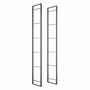 Emuca Jeu de Lader Shelf Frame Set, height 1790mm, Acier, Painted en noir