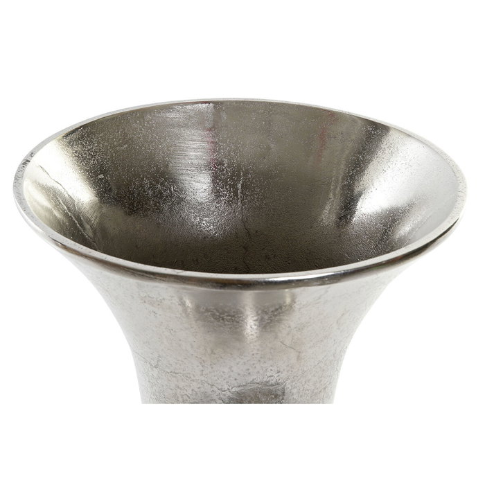 Home ESPRIT Vase Argenté Moderne Aluminium et Verre 24 x 24 x 49 cm