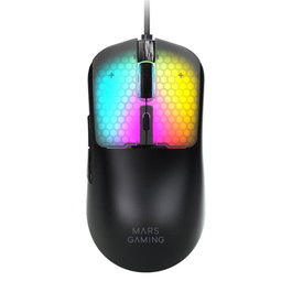 Mars Gaming MM-VIPER Souris Gaming Ultralégère 56g RGB Capteur Optique 12800 DPI Switches Huano Noire