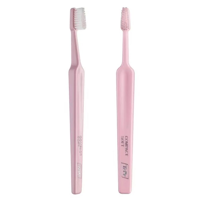 Brosse à Dents Tepe Compact Soft Rose clair