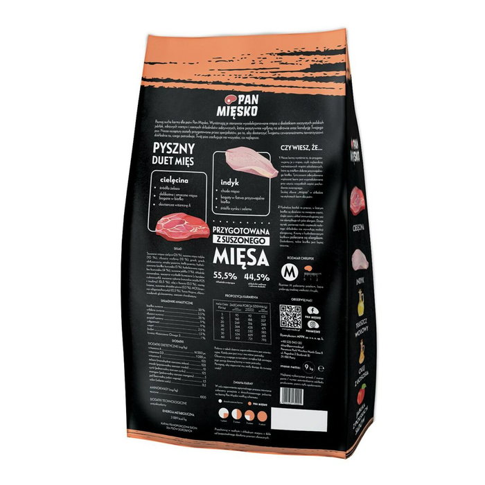 PAN MIĘSKO Nourriture au Veau 9 kg