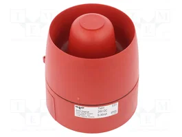 AUER SIGNAL ES1 Sirène Sonore Rouge 24VDC 106dB