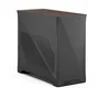 Fractal Design Era 2 Charcoal - Boîtier PC m-ITX avec 2 ventilateurs 120 mm, port USB 3.1 Type-C et riser PCIe 4.0