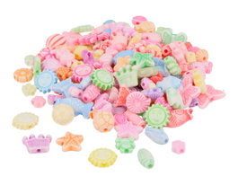 Innspiro Lot de 2000 perles en plastique multicolores 11 mm