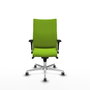 Piqueras Y Crespo Chaise de bureau Albacete confidente, mécanisme synchrone, Pistache